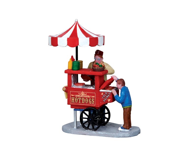 Lemax 12932 - HOT DOG CART Kirmes Circus Carnival, Figurines, Lemax